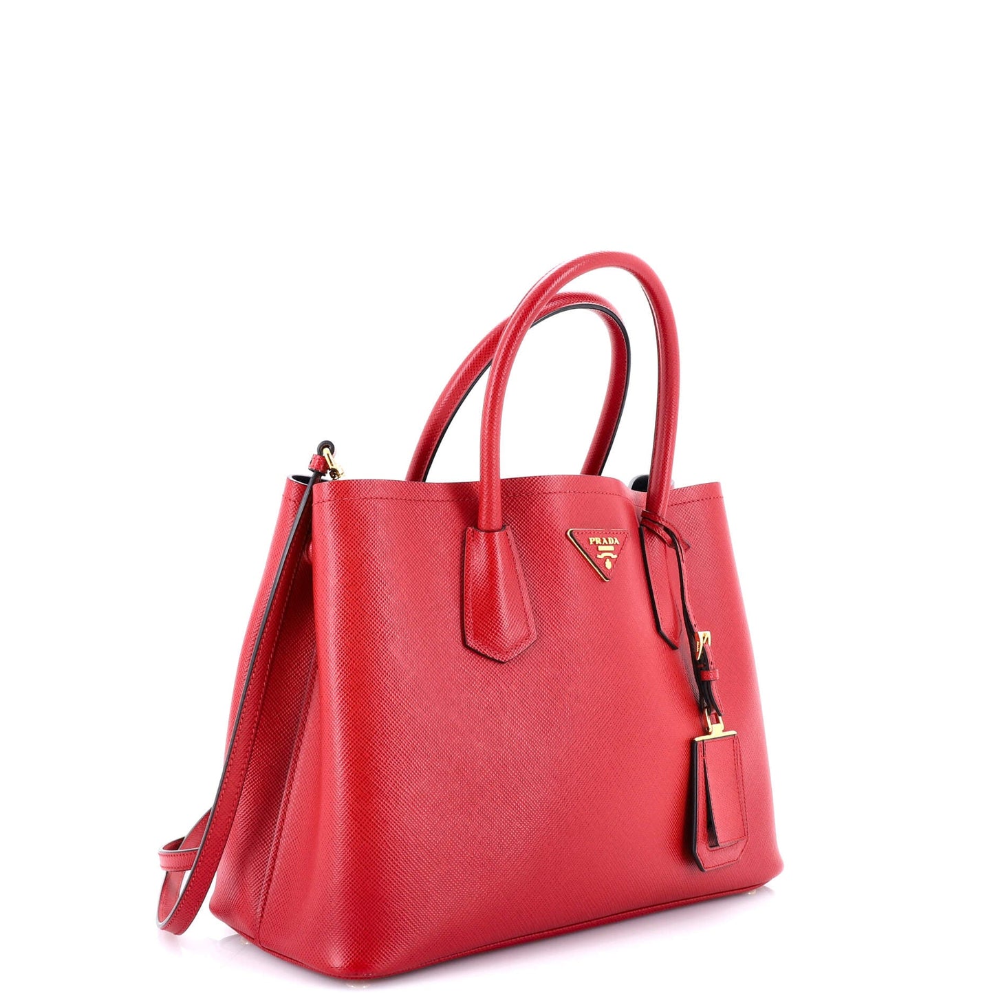 プラダ キュイール ダブルトート サフィアーノレザー ミディアム