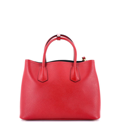 プラダ キュイール ダブルトート サフィアーノレザー ミディアム