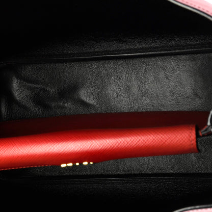 プラダ キュイール ダブルトート サフィアーノレザー ミディアム