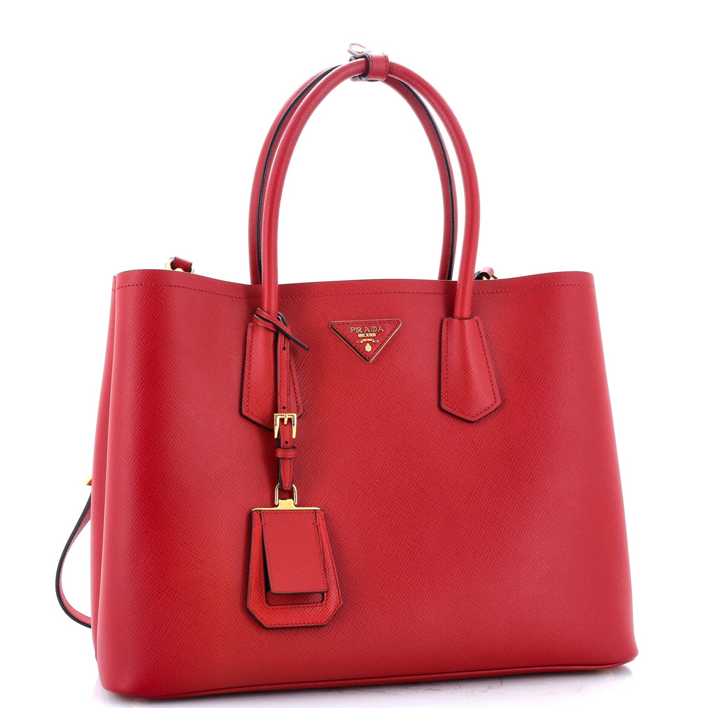 プラダ キュイール ダブルトート サフィアーノレザー ミディアム