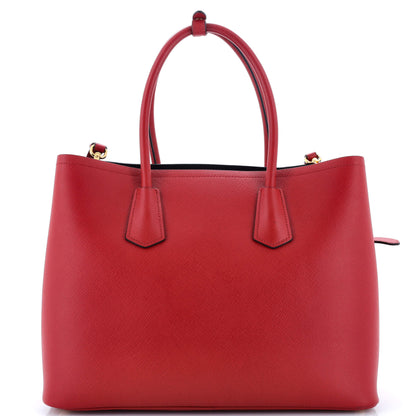 プラダ キュイール ダブルトート サフィアーノレザー ミディアム