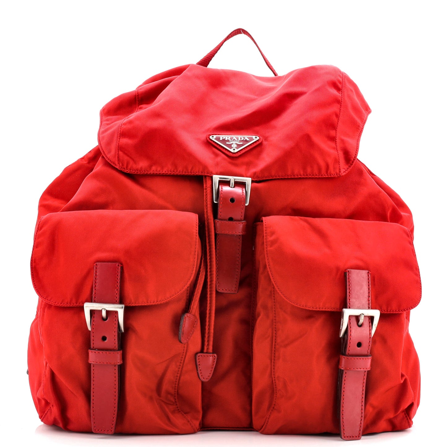 プラダ ヴェラ ダブルフロントポケット バックパック テスート サフィアーノレザー ミディアム