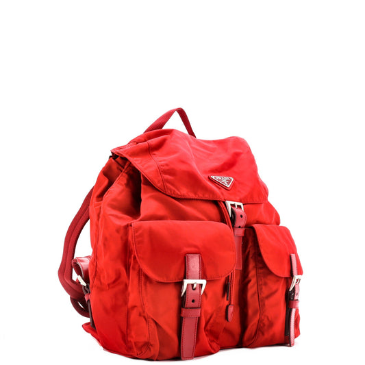 プラダ ヴェラ ダブルフロントポケット バックパック テスート サフィアーノレザー ミディアム