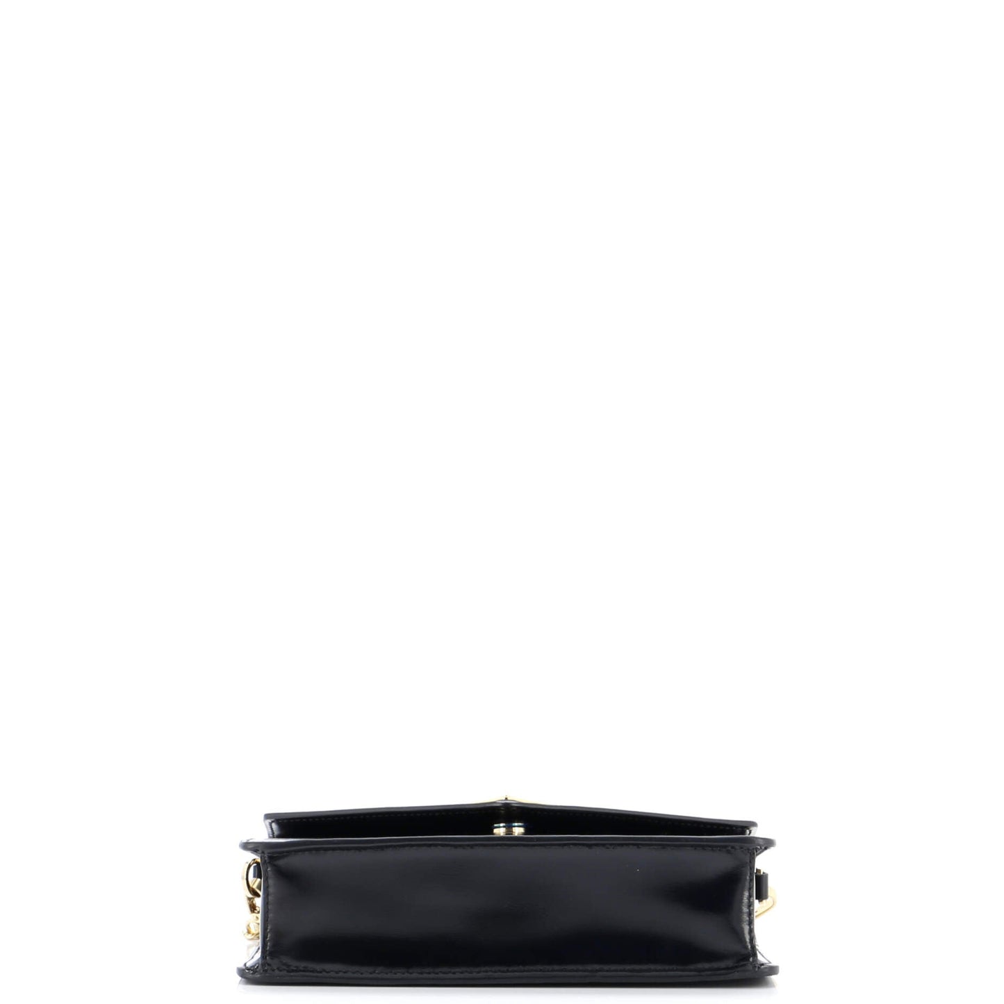 プラダ トライアングルロゴ エンベロープチェーン クロスボディバッグ レザー