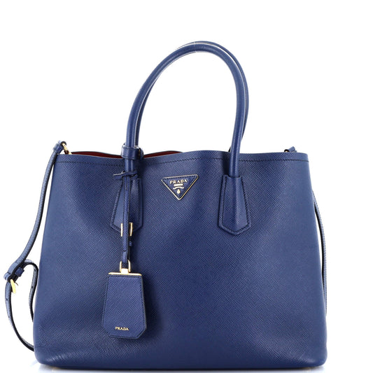 Prada Cuir Double Tote Saffiano Leather Medium