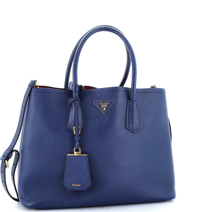 Prada Cuir Double Tote Saffiano Leather Medium
