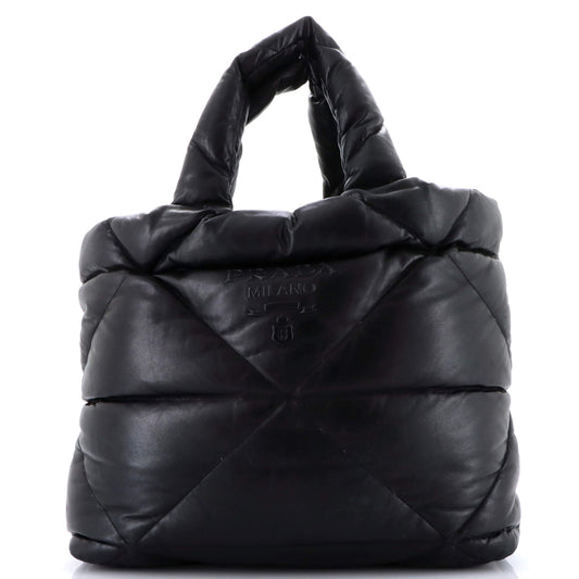 Prada Padded Tote Bag Quilted Nappa Leather Large