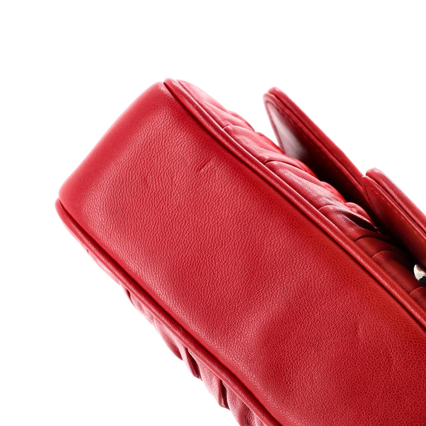 プラダ チェーンフラップショルダーバッグ ナッパゴーフル スモール