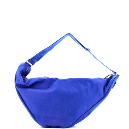 プラダ トライアングルロゴ ジップ クロスボディバッグ エンボス加工 キャンバス ラージ