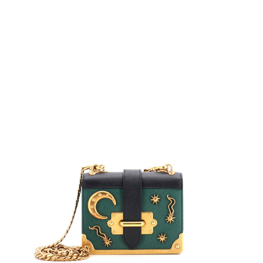 プラダ カイエ クロスボディバッグ 装飾レザー マイクロ