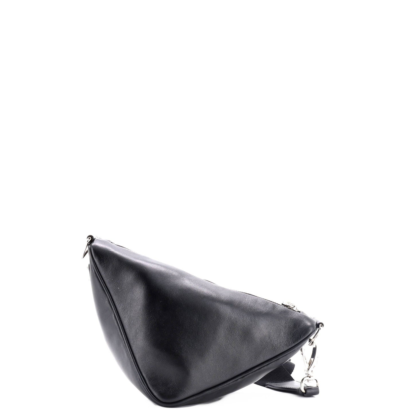 プラダ トライアングルロゴ ジップ クロスボディバッグ エンボスレザー ミニ