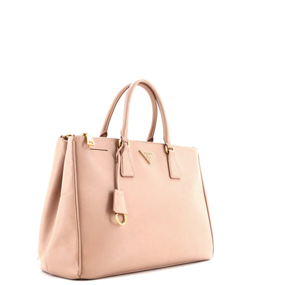 プラダ ダブルジップ リュクス トートバッグ サフィアーノレザー ラージ