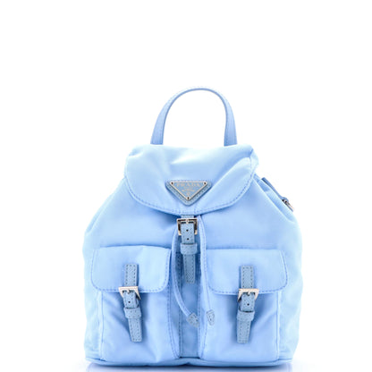 プラダ ダブルポケット バックパック チェーンショルダーバッグ Re-Nylon ミニ