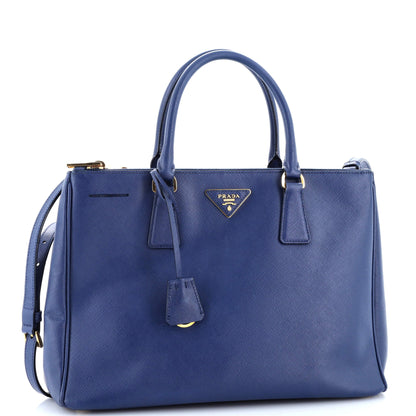 Prada Double Zip Lux Tote Saffiano Leather Large