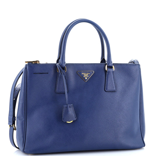 Prada Double Zip Lux Tote Saffiano Leather Large