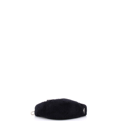 プラダ トライアングルロゴ ジップ クロスボディバッグ テリークロス スモール