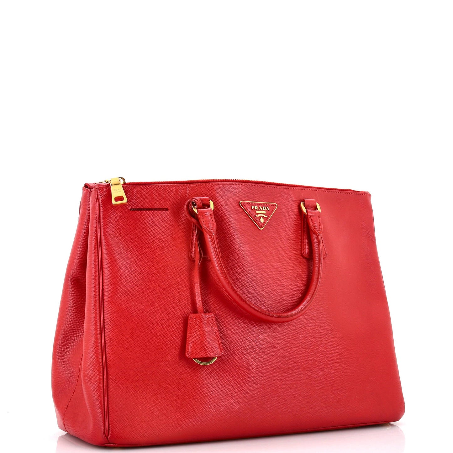 プラダ ダブルジップ リュクス トートバッグ サフィアーノレザー ラージ