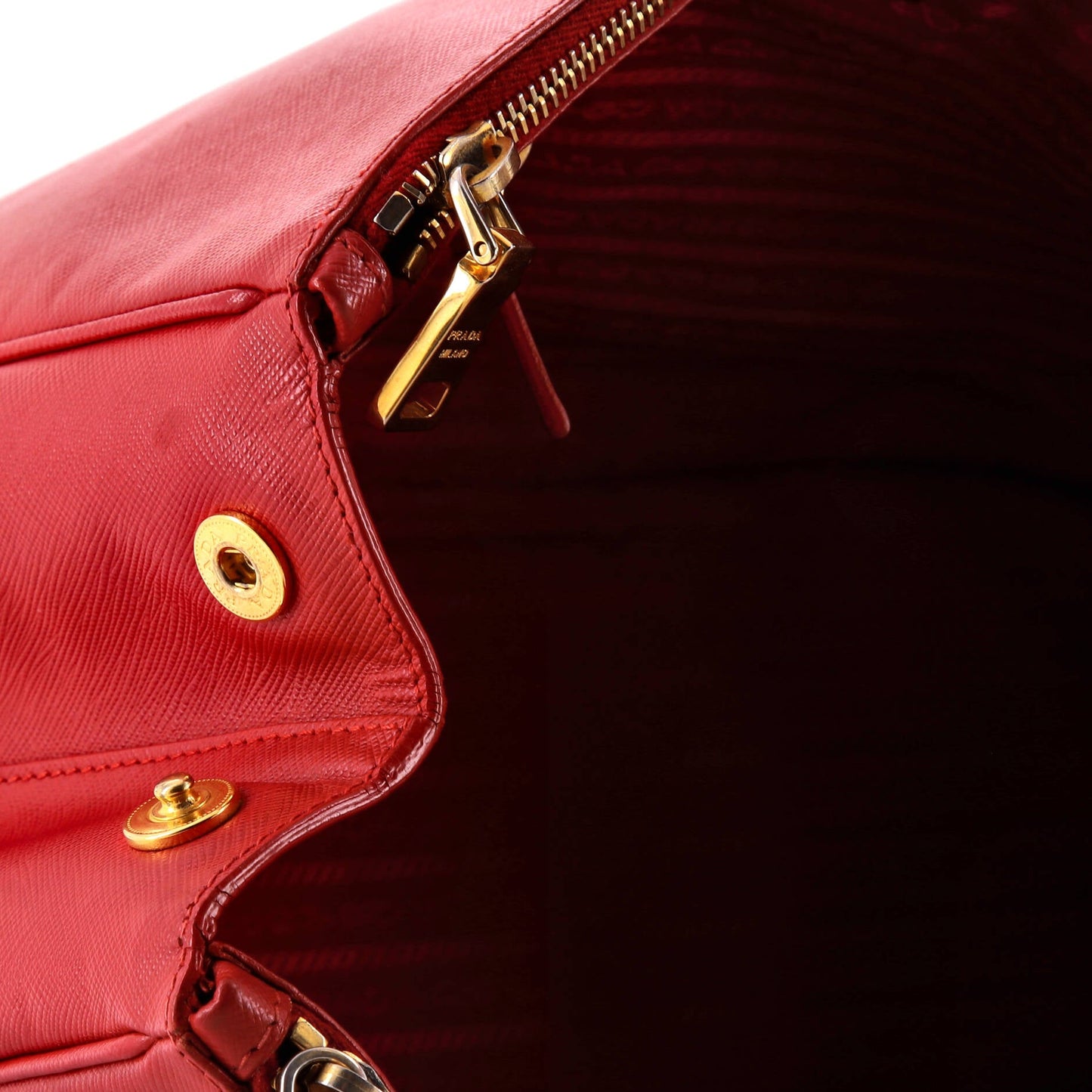 プラダ ダブルジップ リュクス トートバッグ サフィアーノレザー ラージ