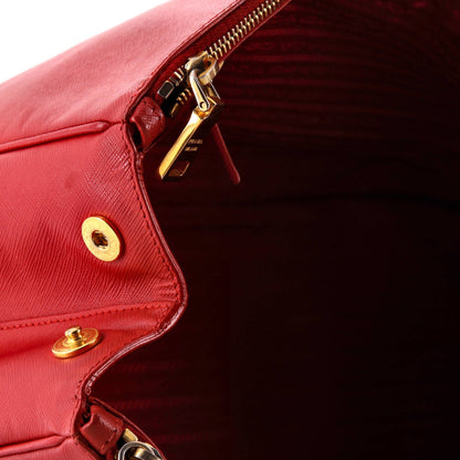 プラダ ダブルジップ リュクス トートバッグ サフィアーノレザー ラージ