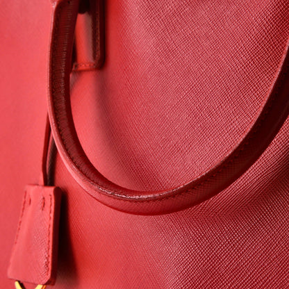 プラダ ダブルジップ リュクス トートバッグ サフィアーノレザー ラージ