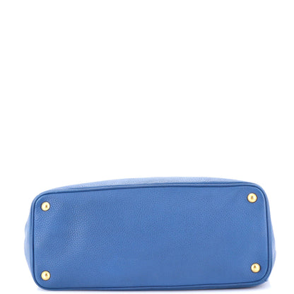 プラダ ダブル ジップ コンバーチブル トート ヴィッテロ ダイノ L