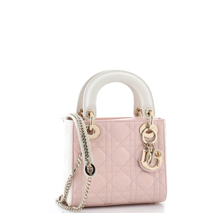 クリスチャン・ディオール レディ・ディオール チェーンバッグ カナージュ キルト ラムスキン ミニ