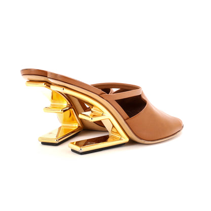 フェンディ レディース ファーストヒール サンダル レザー