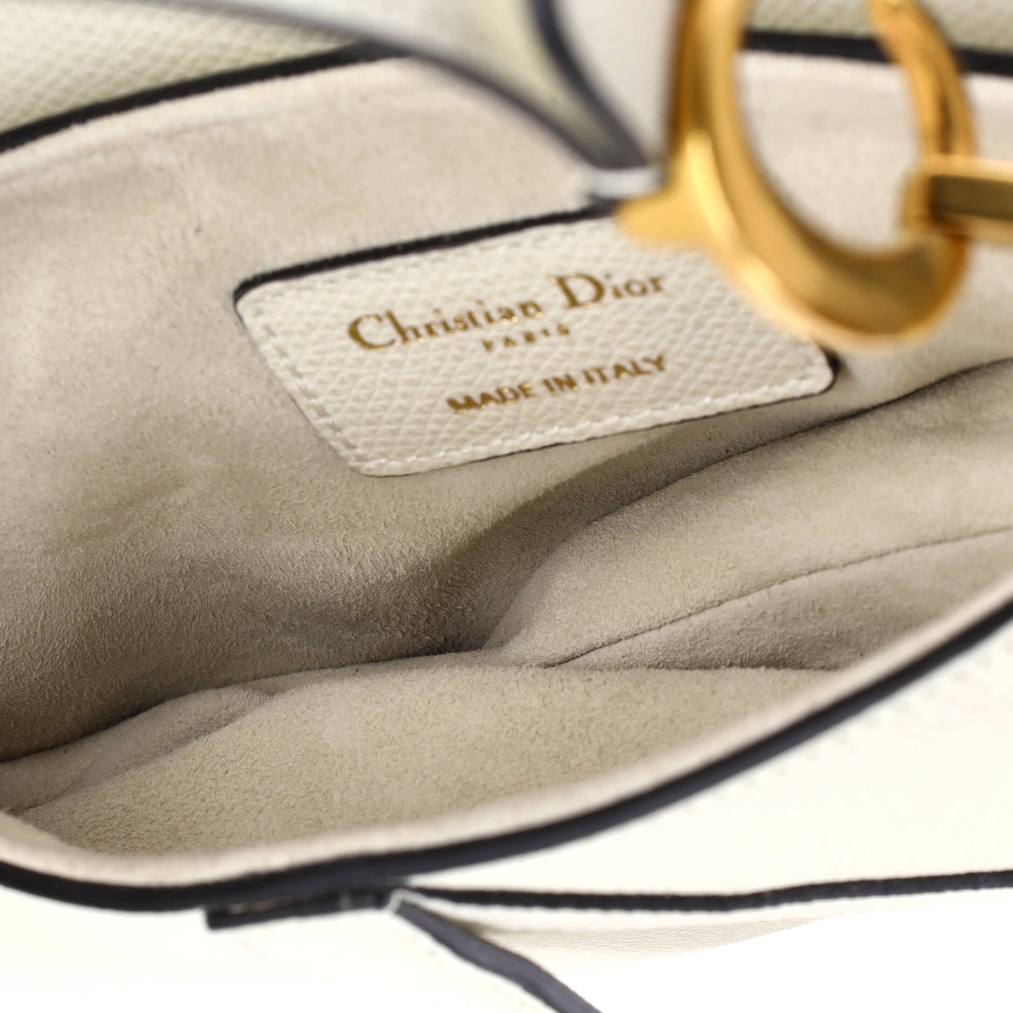 クリスチャン・ディオール サドル ハンドバッグ レザー ミニ