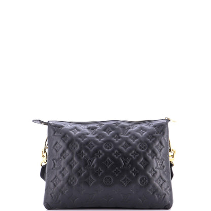 ルイ・ヴィトン クッションバッグ モノグラム エンボス加工 ラムスキン MM