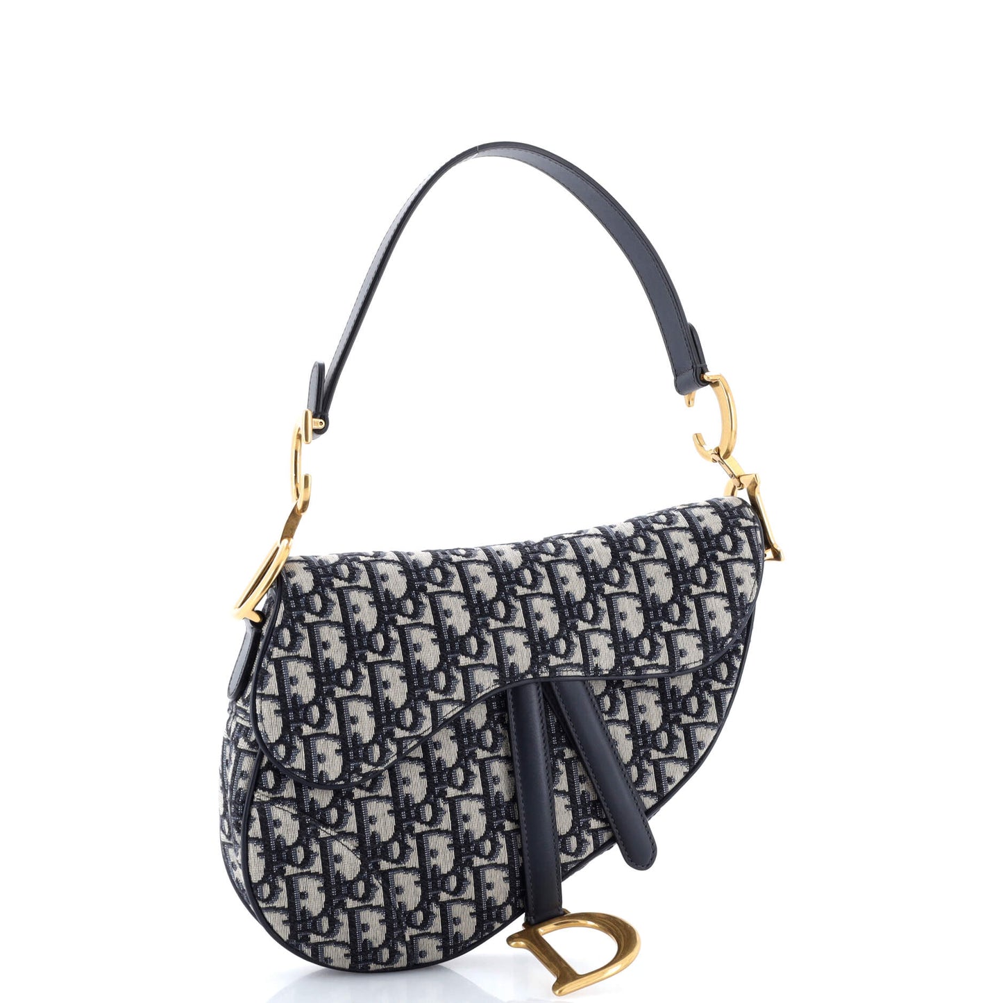 クリスチャン・ディオール サドルハンドバッグ オブリークキャンバス ミディアム