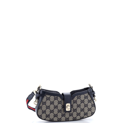 グッチ ムーンサイドショルダーバッグ GGキャンバス ミニ