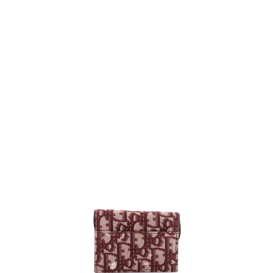 クリスチャン・ディオール サドルカードケース オブリーク キャンバス