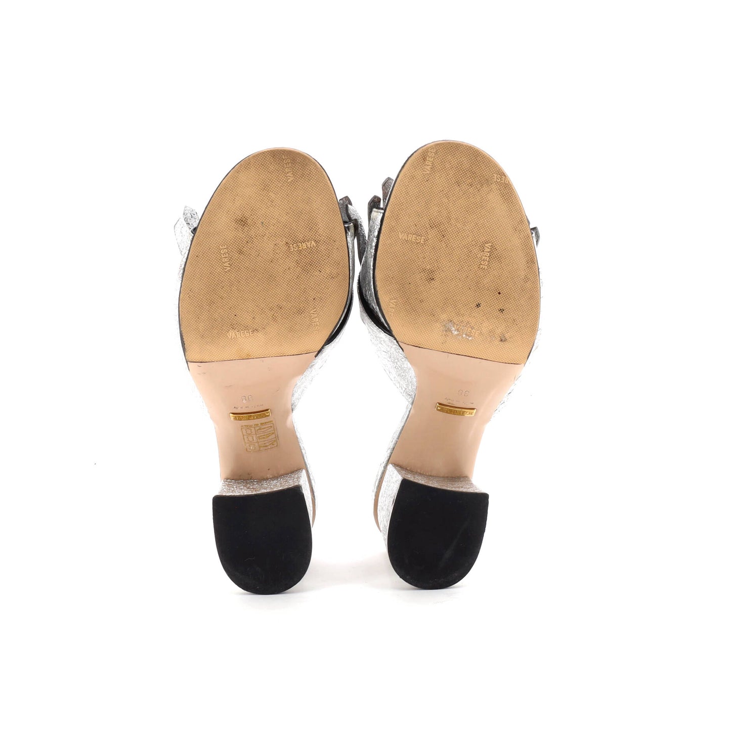 グッチ レディース GGマーモント フリンジヒール サンダル レザー