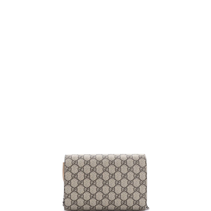 グッチ ディオニュソス チェーンウォレット GGコーティングキャンバス スモール