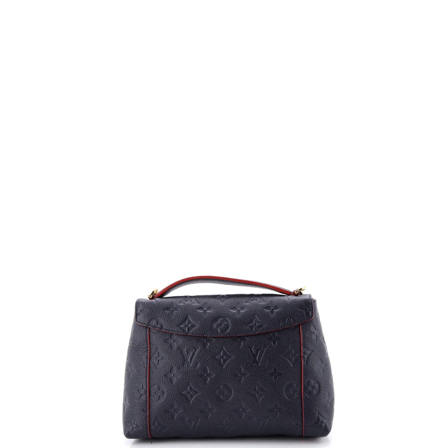 ルイ・ホワイト ホワイト ハンドバッグ モノグラム アンプラント レザー BB