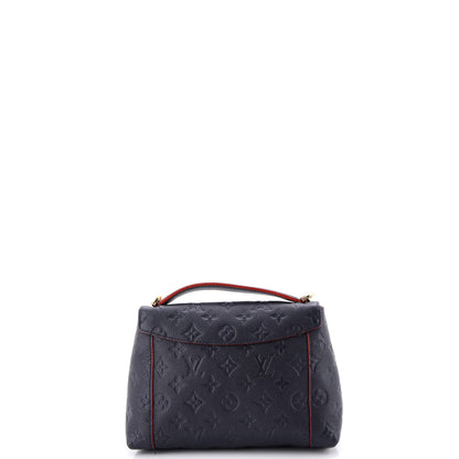 ルイ・ホワイト ホワイト ハンドバッグ モノグラム アンプラント レザー BB