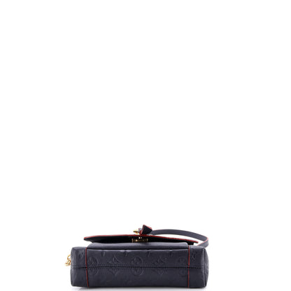 ルイ・ホワイト ホワイト ハンドバッグ モノグラム アンプラント レザー BB