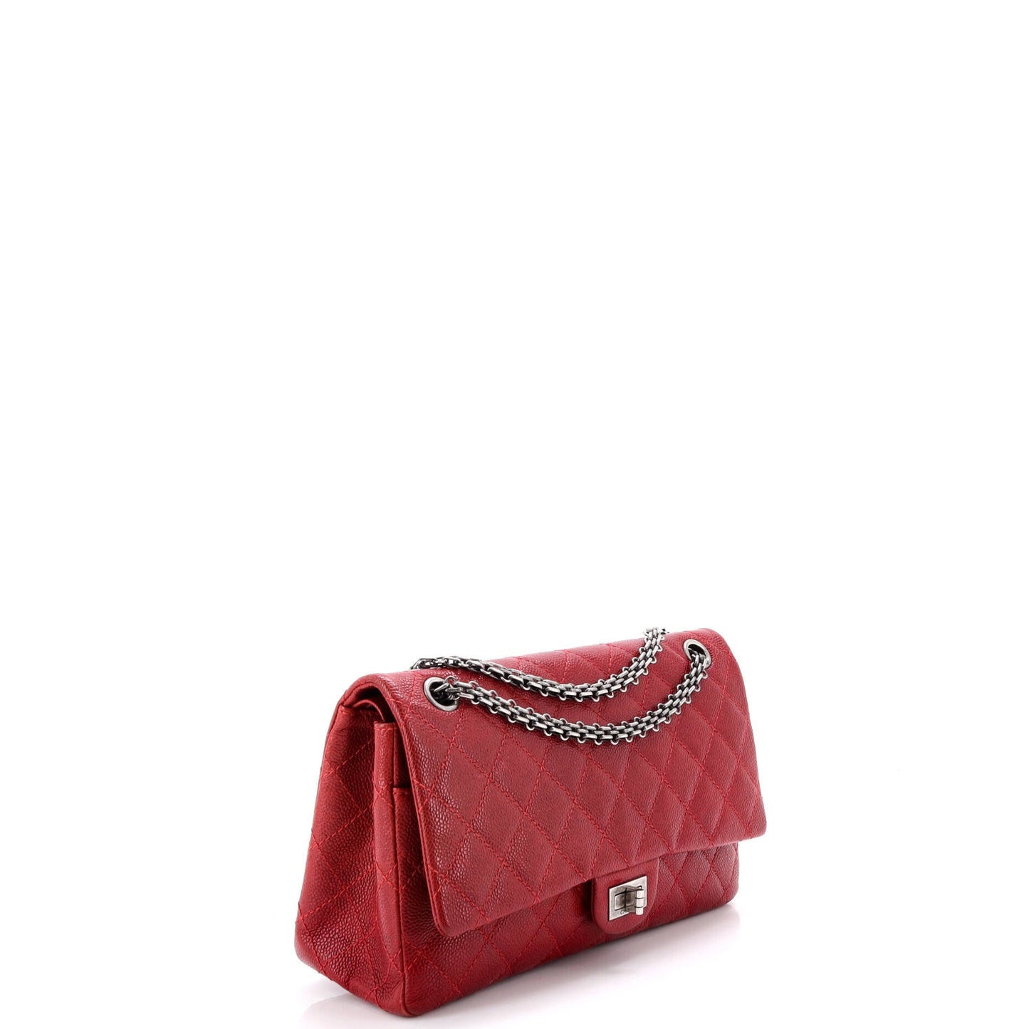 シャネル リイシュー 2.55 フラップバッグ キルティング キャビア 226