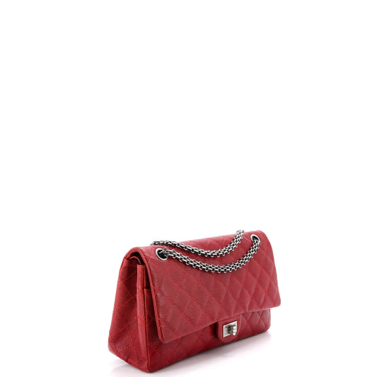 シャネル リイシュー 2.55 フラップバッグ キルティング キャビア 226