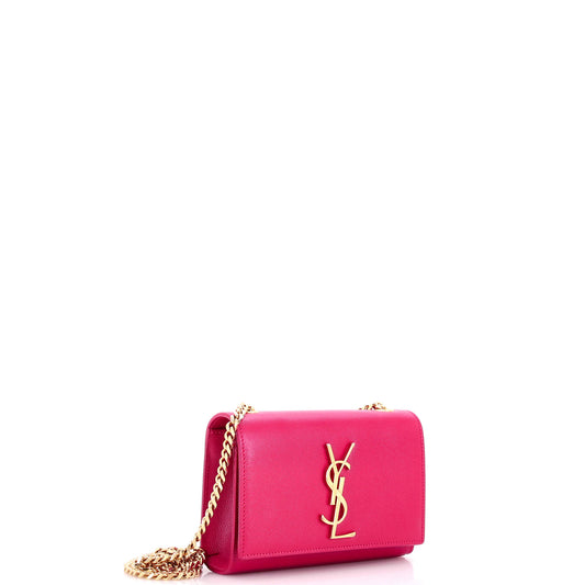 サンローラン クラシック モノグラム クロスボディバッグ グレイニーレザー スモール