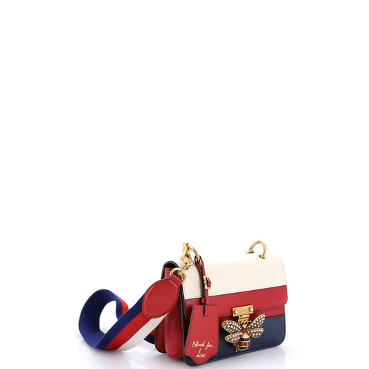 グッチ クイーン マーガレット フラップバッグ カラーブロック レザー ミディアム