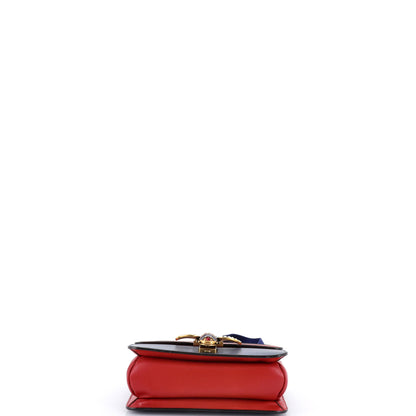 グッチ クイーン マーガレット フラップバッグ カラーブロック レザー ミディアム