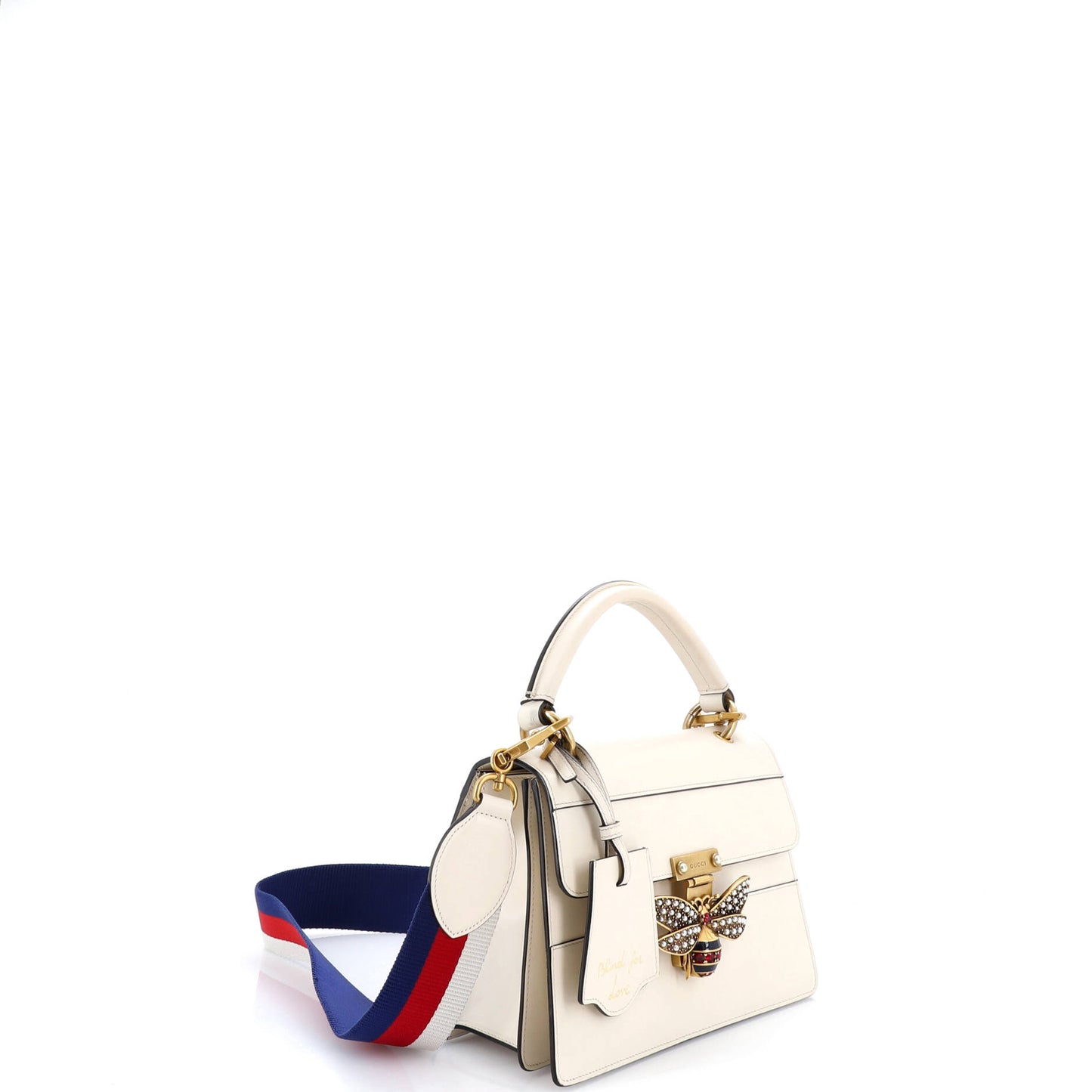 グッチ クイーン マーガレット トップハンドルバッグ レザー スモール