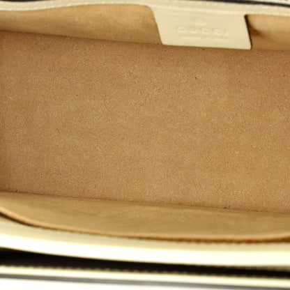 グッチ クイーン マーガレット トップハンドルバッグ レザー スモール