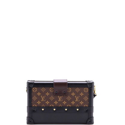 ルイ・モノグラム プチ・マル ハンドバッグ レザー＆モノグラムキャンバス トロンプ・ルイユ編み