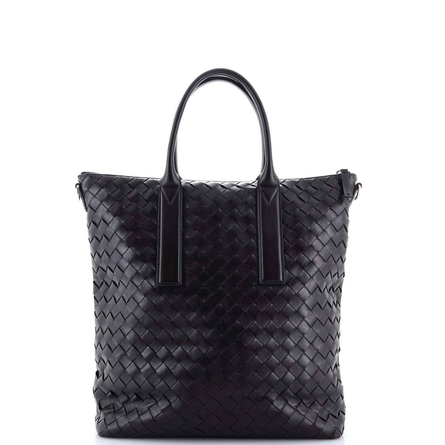 ボッテガ・ヴェネタ コンバーチブル ジップ トートバッグ イントレチャート レザー ノース サウス