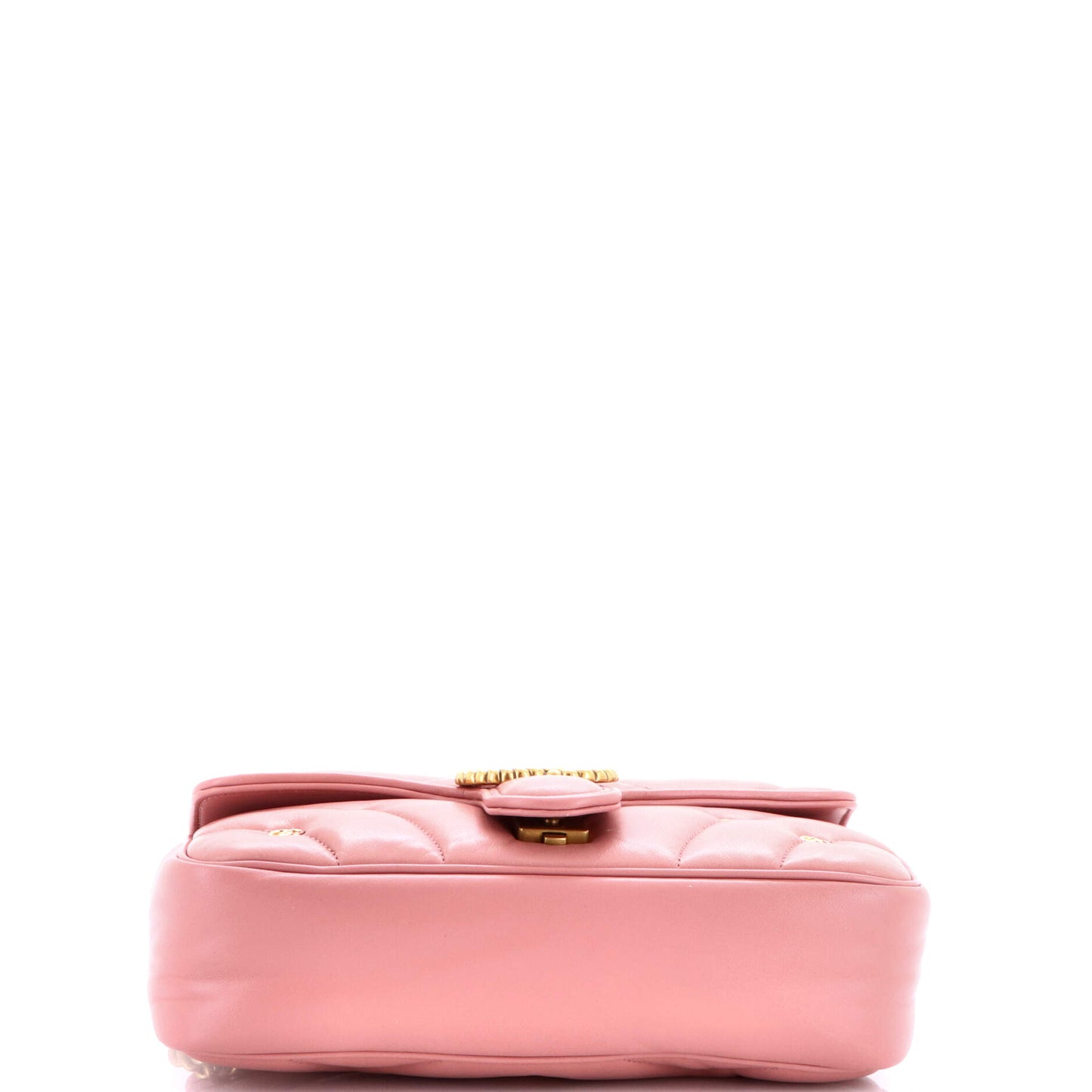 グッチ GGマーモント フラップバッグ GGスタッズ マトラッセレザー スモール