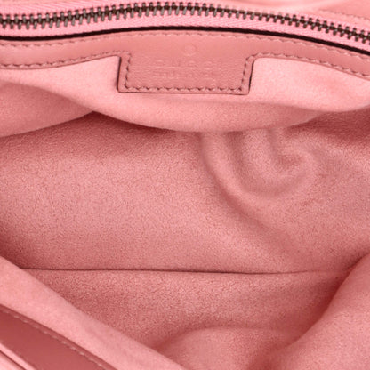 グッチ GGマーモント フラップバッグ GGスタッズ マトラッセレザー スモール