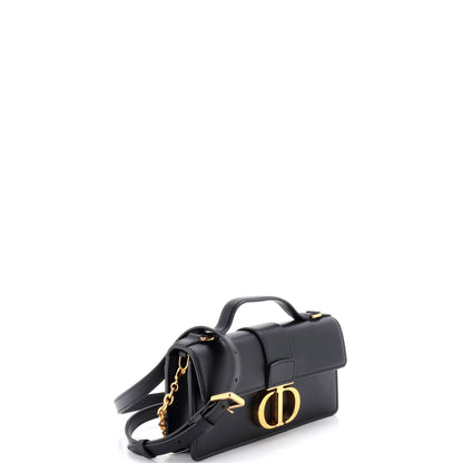 クリスチャン・ディオール 30 モンテーニュ チェーン フラップバッグ レザー イーストウエスト