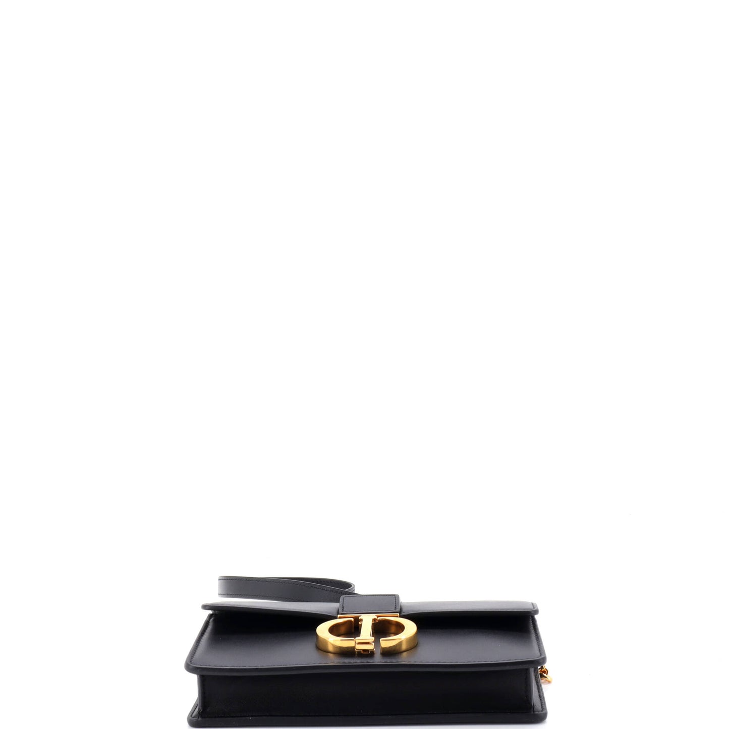 クリスチャン・ディオール 30 モンテーニュ チェーン フラップバッグ レザー イーストウエスト